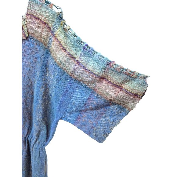 Handwoven Susan Neal Multicolor Boho Tunic Dress Women's Size S / M - Picture 4 of 7